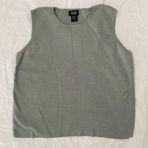 Eileen fisher pullover sweater vest seafoam green 100% wool